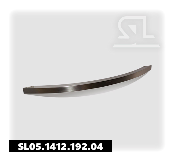 Ручка скоба SL 1412 192 мм, алюминий Нерж. сталь SL