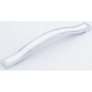 Ручка скоба SL TX-160-03-14 160 мм. металическая Белый Хром SL 