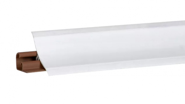 Плинтус LB-23 3м Белый блеск (Белый) глянцевый