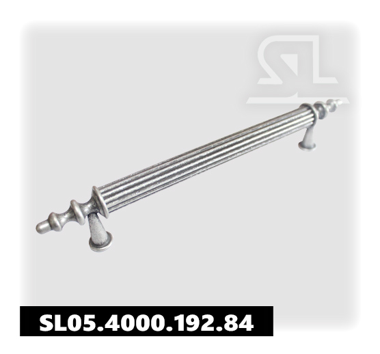 Ручка скоба SL 4000 192 мм, алюминий Состаренное серебро SL