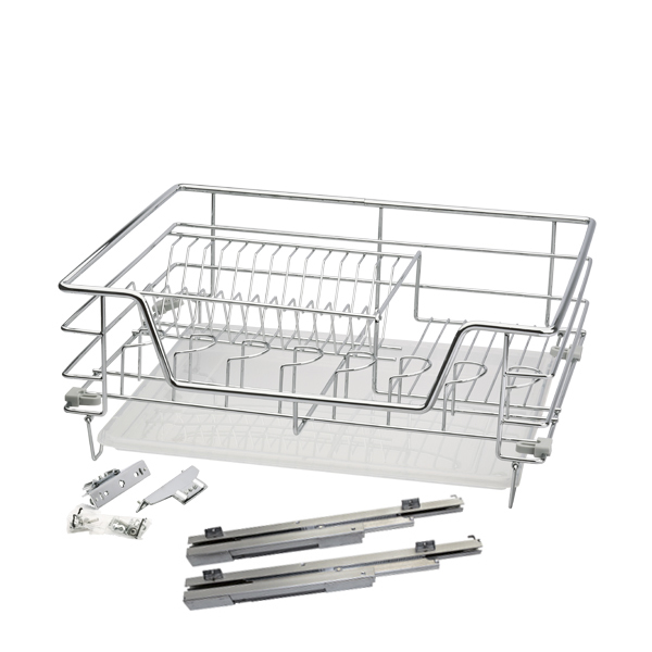 Сушка выкатная в нижнюю базу с доводчиком 600 Хром ALBA