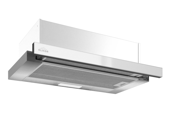 Вытяжка ELIKOR Интегра GLASS 50Н-400-В2Д Нержавеющая сталь Белое стекло