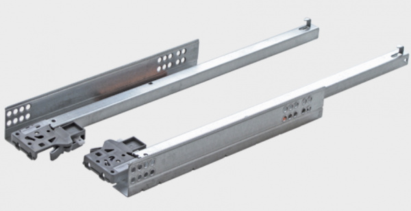 Направляющая шариковая скрытая 350 мм PUSH OPEN неполного выдвижения AMIX 30 кг.