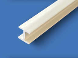 Плата стыковочная для панели 6мм "Скиф" и "АМК-Троя" длина 600мм Белый матовый Алкона