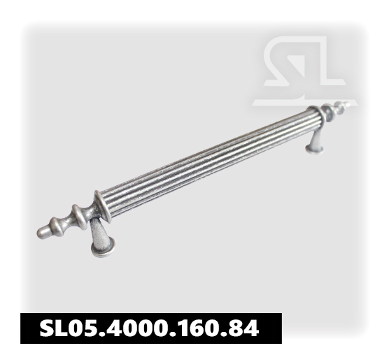 Ручка скоба SL 4000 160 мм, алюминий Состаренное серебро SL