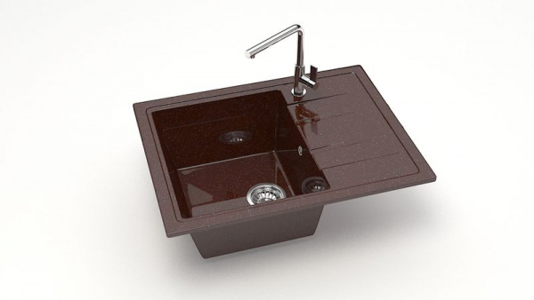 Мойка прямая Анастасия Z150 Q16 Шоколад глянец