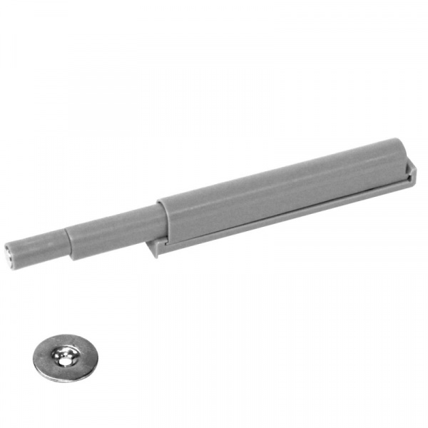Толкатель магнитный для дверей без ручек 83 мм накладной Серый SETE