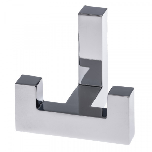 Крючок 2х рожковый 6085L Хром матовый SETE								