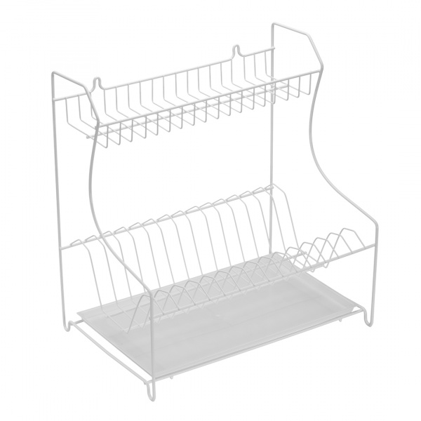Сушка для посуды настольно-настенная 405 2 уровневая Белый LEMAX