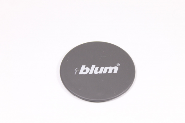 Заглушка круглая симетричная HF HS HL BLUM С логотипом серая