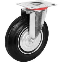 Колёсная опора 200 мм промышленная поворотная 185 кг Чёрный МФК