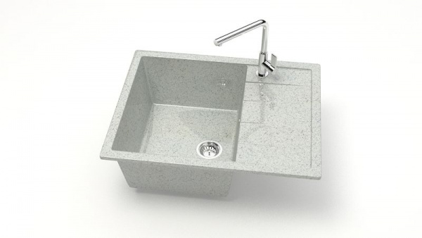 Мойка прямая Катрин Z151 Q10 Светло-серый глянец