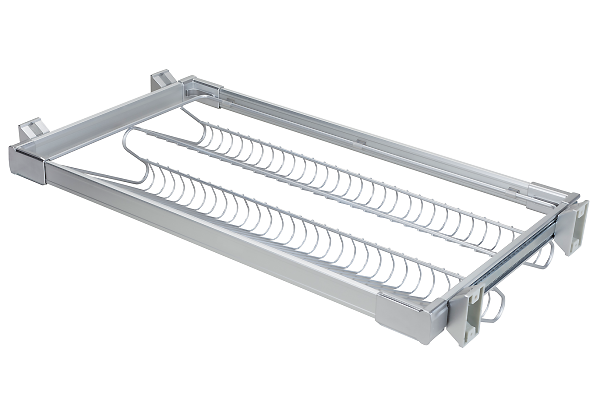 Выдвижная полка для обуви 600 Серая 460х130х564 AMIX 