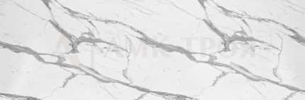 Столешница глянцевая 38х800х4100 Мрамор белый evo tech (2.1)