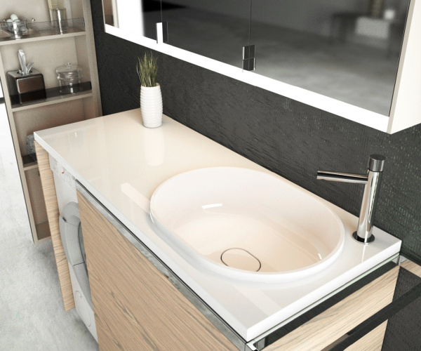 Раковина BRUKS 1200х480 150мм Правая