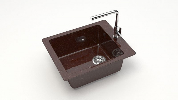 Мойка прямая Линди Z8 Q16 Шоколад глянец