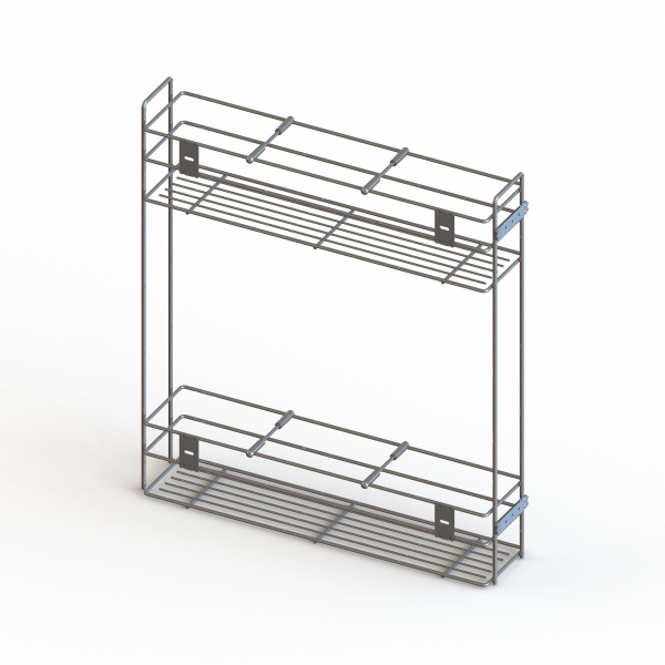 Бутылочница боковая 200-2 Чёрный без направляющих ЭКОНОМ ЮММ 15 кг.