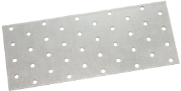 Крепёжная пластина 100х160х2 мм Цинк Металлист