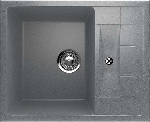 Мойка прямая U207 Тёмно-серый 