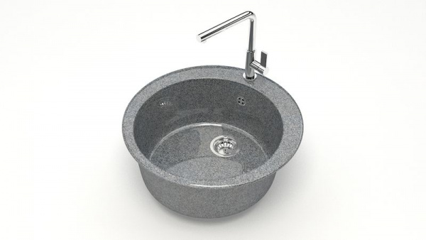 Мойка круглая Браун Z510 Q8 Тёмно-серый глянец