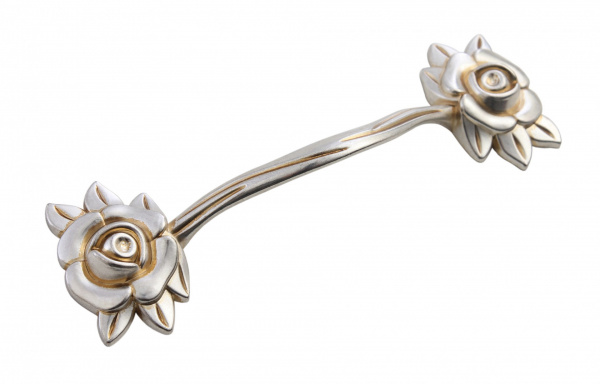Ручка скоба LULU ROSE RS 087 128 Серебро старинное