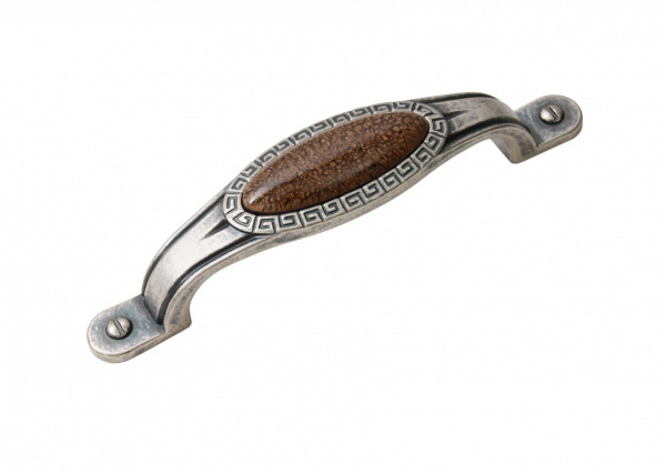 Ручка скоба RS 415 96 Цинк старинный чернёный Декор