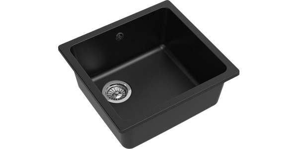 Мойка кварцевая ЮНОНА 4540QV ГРИЗАЛЬ Чёрный