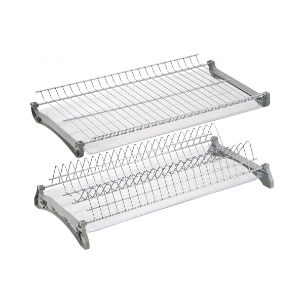 Сушка для посуды 800 2-х уровневая Нержавеющая сталь пруток без профиля LEMAX