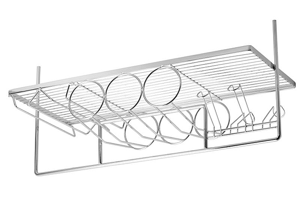 Барная полка подвесная 730 Хром малая AMIX