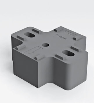 Подкладка для петель SAMET дистанция 17.5мм Star Track and Star пластик серая