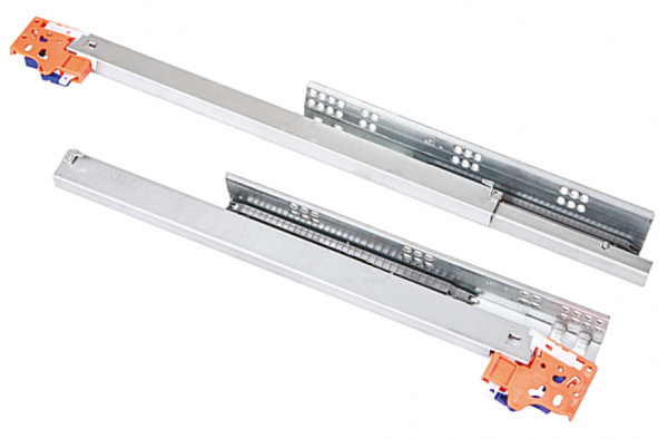 Направляющая шариковая скрытая 350 мм с доводчиком AMIX 30 кг.