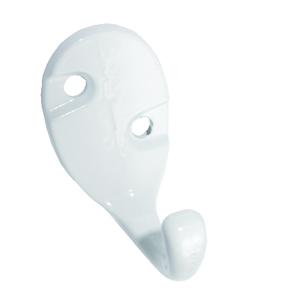 Крючок 1 рожковый №22 Белый Металлист