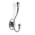 Крючок 2х рожковый KR 0180 Хром KERRON 25 кг.