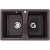 Мойка двойная U402 Шоколад