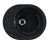 Мойка глянцевая овальная U403 Brilliant Ультра-чёрный