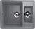 Мойка двойная U106 Графитовый