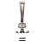 Крючок 3х рожковый 5903 Античное серебро EDSON
