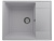 Мойка прямая Quartz Prima 605 Платина