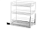Корзина низ с дов. 400-3 Хром AMIX 346х505х477