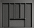 Лоток TRAY 600 Графит AQ