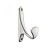 Крючок 1 рожковый KR 0090 SC Хром матовый KERRON 30 кг.