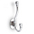 Крючок 2х рожковый KR 0180 SC Хром матовый KERRON 25 кг.