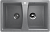 Мойка двойная U608 Графитовый