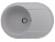 Мойка овальная Quartz Nora 750 Платина