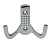 Крючок 2х рожковый WP 1204 Хром AMIX