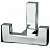 Крючок 2х рожковый 6085L Хром SETE
