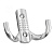 Крючок 2х рожковый KR 0061 Хром KERRON 25 кг.