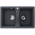 Мойка двойная U608 Антрацит