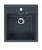 Мойка глянцевая квадратная U406 Brilliant Антрацит 