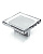 Ручка кнопка UZ-G 32 Алюминий Стекло
